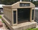 Let us help you personalize your mausoleum with beautiful inscriptions as seen in the photo above. 